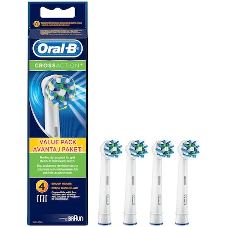 Rezerva periuta de dinti electrica Oral-B Cross Action EB50, 4 buc, Oral-B