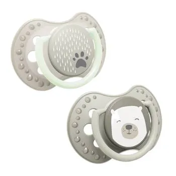 Suzeta din silicon Dynamic Buddy bear pentru 3-6 luni, 2 bucati, Lovi