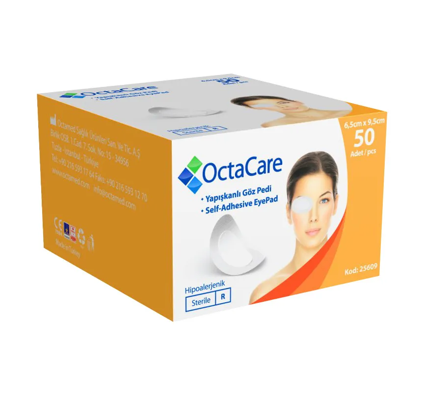 OCTACARE PLASTURI OCULARI AUTOADEZIVI 6.5X9.5CM X 50BUC