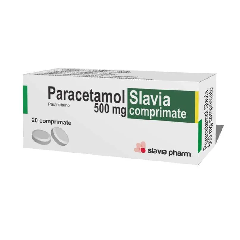 SLAVIA PARACETAMOL 500MG X 20 COMPRIMATE