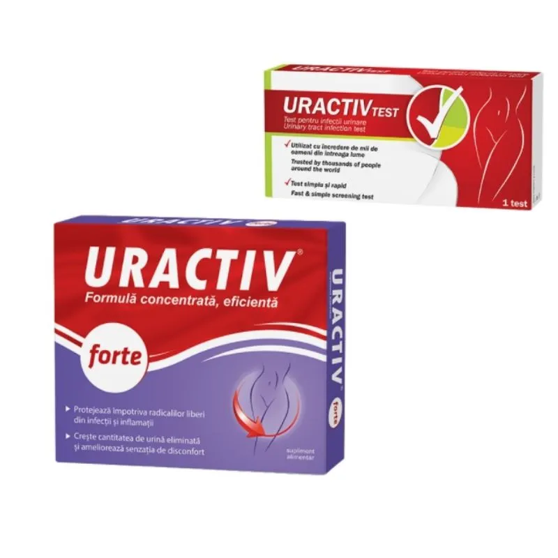 Uractiv Forte 10 capsule + Uractiv Test Cadou