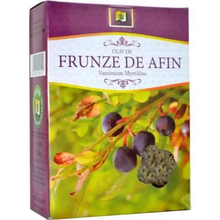 Ceai frunze de afin, 50 g, Stef Mar