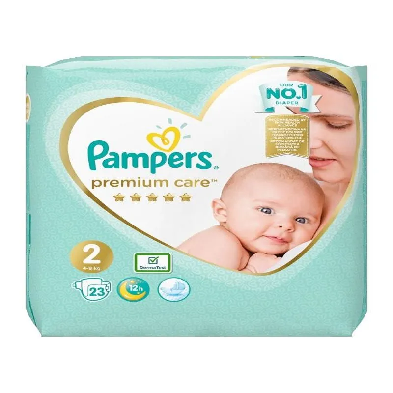 Pampers Scutece nr. 2 Premium Care Mini, 4-8 kg, 23 bucati