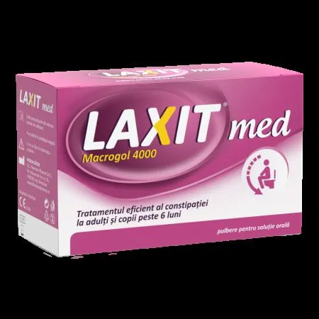 Laxativ sub forma de pulbere pentru solutie orala Laxit Med, 20 plicuri, Fiterman