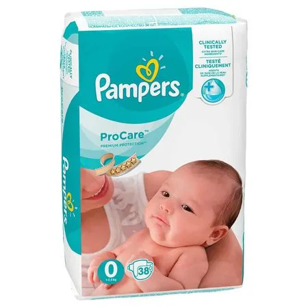 PAMPERS ProCare 0 (1-2,5kg) x 38buc