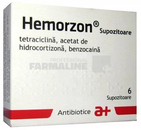 HEMORZON x 6 SUPOZ. FARA CONCENTratie ANTIBIOTICE SA