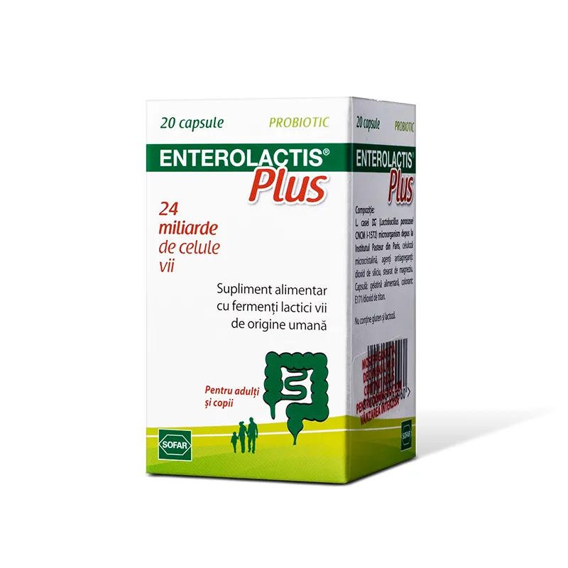 Enterolactis Plus ,20 capsule