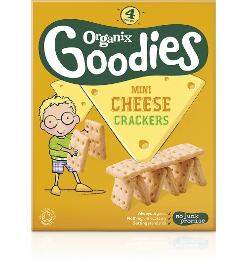 Organix Crackers mini Cheese 4*20g12+ Eco