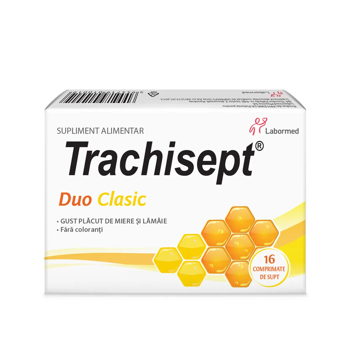 Trachisept Duo Clasic, 16 comprimate, Labormed