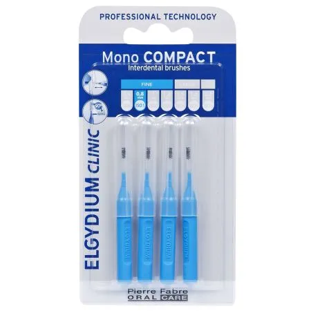 Periute interdentare Mono Compact Blue, 4 bucati, Elgydium