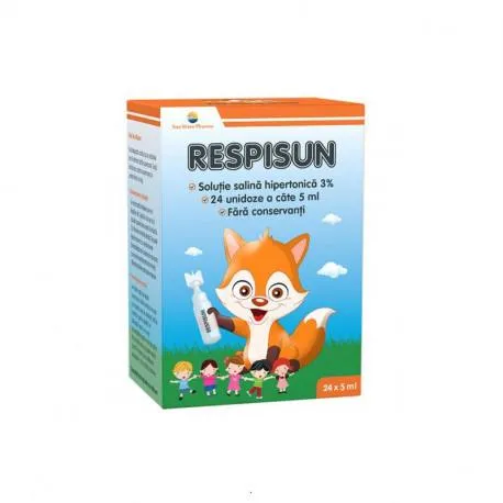 Respisun Solutie salina hipertonica 3%, 24 unidoze * 4 ml