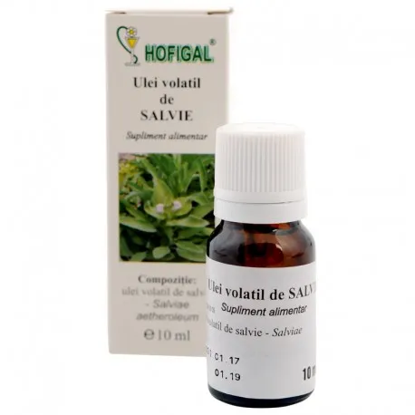 Ulei volatil de salvie, 10 ml, Hofigal