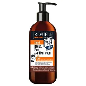 Gel de curatare 3 in 1 pentru barba, fata si par, 300ml, Revuele