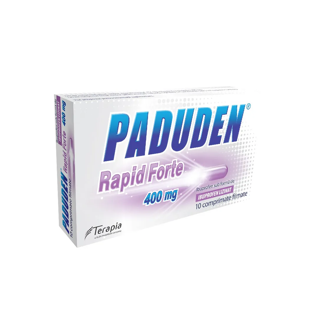 Paduden Rapid Forte 400 mg, 10 comprimate, Terapia