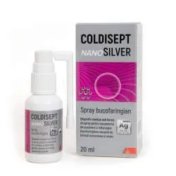 COLDISEPT NANOSILVER SPRAY PENTRU GAT 20 ML