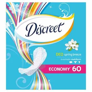 Absorbante zilnice Deo Spring Breeze, 60 bucati, Discreet