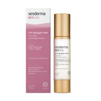 Crema-gel cu efect anti-imbatranire pentru ten mixt Reti Age, 50ml, Sesderma