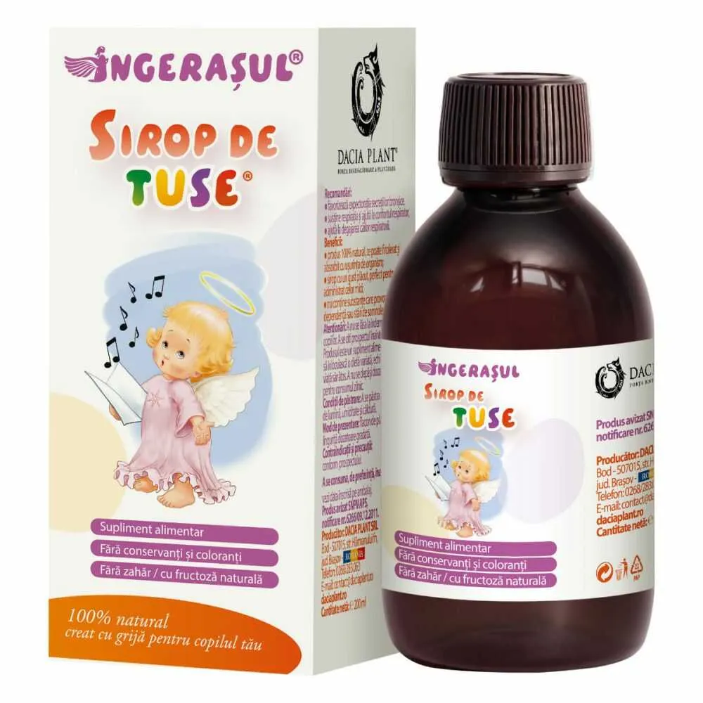 Ingeras-Sirop tuse x 200 ml (Daciaplant)