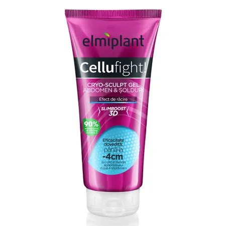 Gel pentru abdomen si solduri Cellufight Cryo-sculpt, 200 ml, Elmiplant