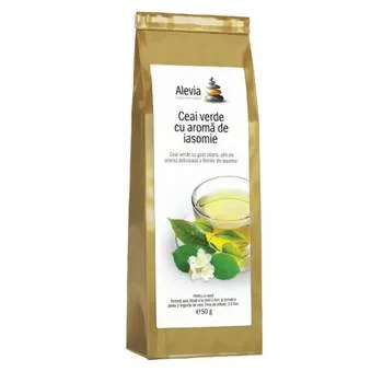 Ceai verde cu aroma de iasomie, 50g, Alevia