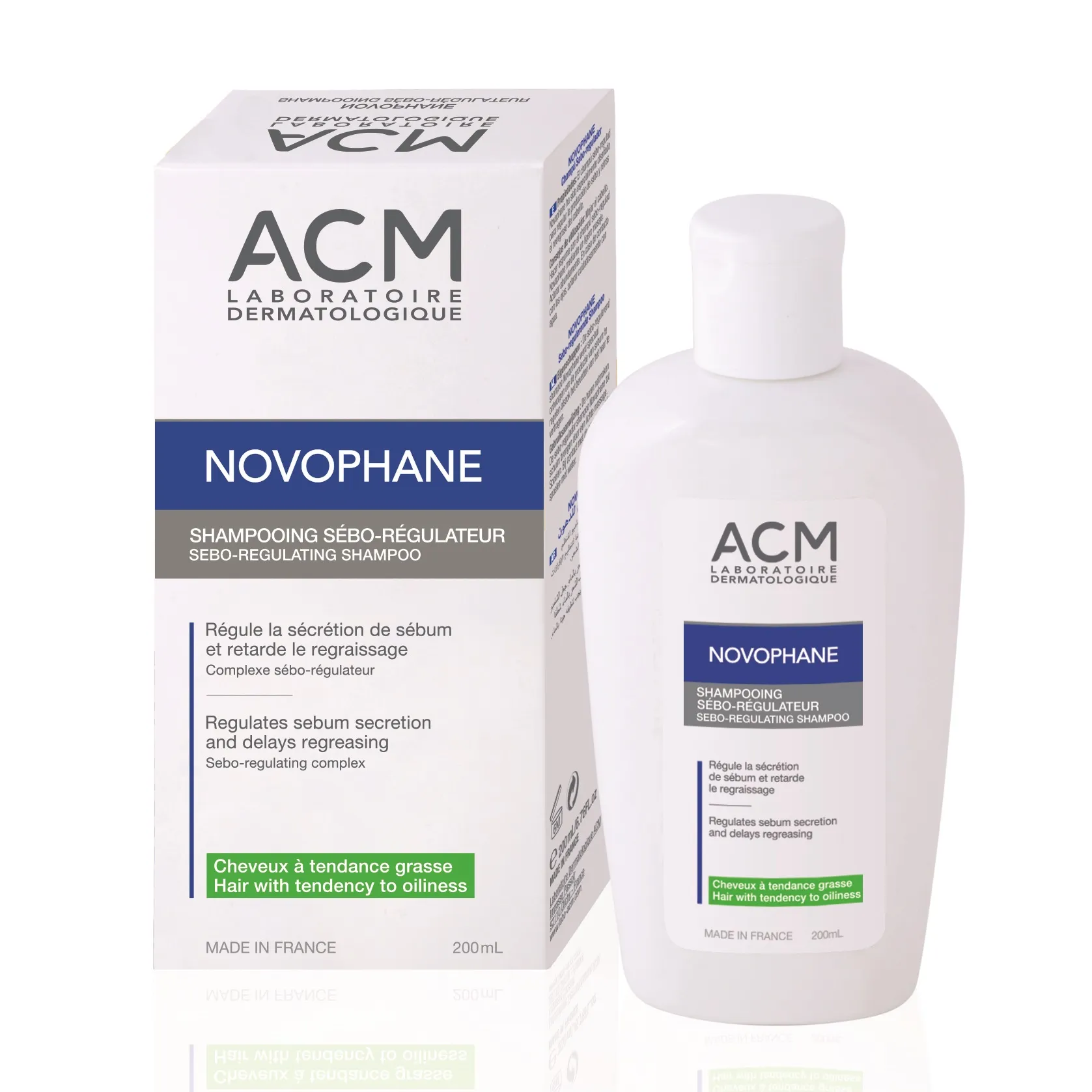 Sampon seboreglator Novophane, 200 ml, Acm