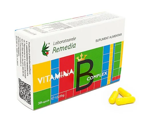 Vitamina B Complex 30 capsule -Remedia