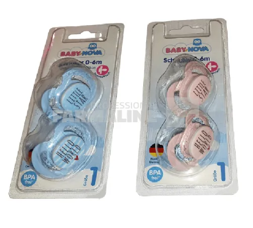 Baby Nova 27231 Suzete silicon simetrice Talia 1 0-6 luni 2 bucati