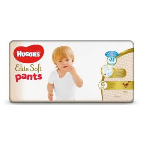 Huggies Pants Elite Soft Giga, Nr.6, 15-25 kg, 38 bucati