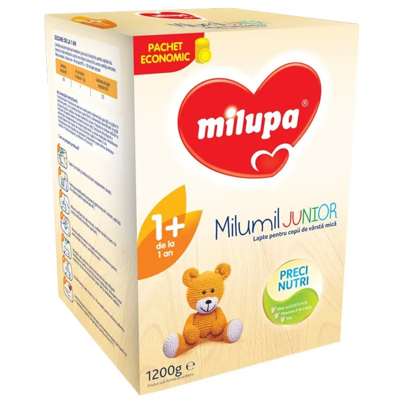 MILUPA MILUMIL JUNIOR 1+ LAPTE PRAF 1200G