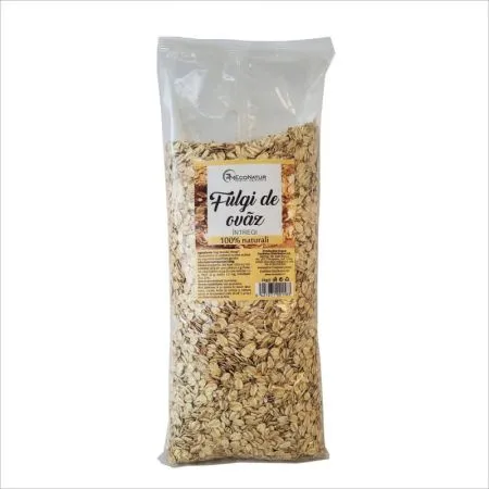 Fulgi ovaz intregi, 1kg, EcoNatur