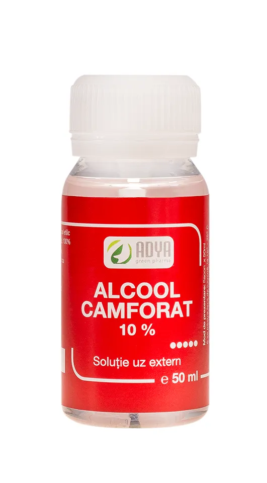 Alcool Camforat 10% 50ml-  Adya Green Pharma