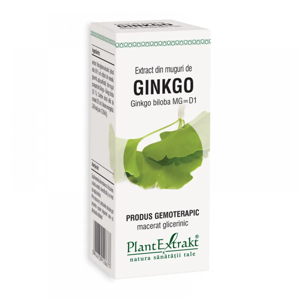 Extract din muguri de ginkgo - Ginkgo Biloba MG=D1 (50 ml), Plantextrakt