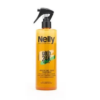 Balsam in doua faze Gold 24K Keratin, 400ml, Nelly Professional