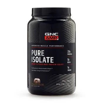 Proteina din zer cu aroma de lava cake de ciocolata Pure Isolate, 952g, GNC
