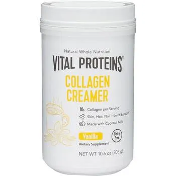 Collagen Creamer cu aroma de vanilie Vital Proteins, 305g, GNC