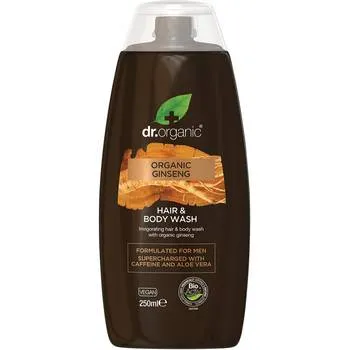 Dr.Organic Sampon si gel de dus 2 in 1 Ginseng Men, 250ml