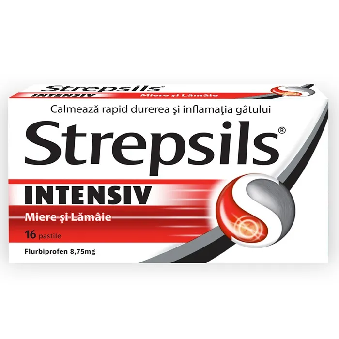 STREPSILS INTENSIV MIERE SI LAMAIE x 16