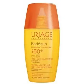 Fluid ultra-lejer protectie solara SPF 50+ Bariesun, 30 ml, Uriage