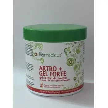 Biomedicus Gel Artro+ cu efect de incalzire cu extract de Chili si Gheara Diavolului, 250 ml