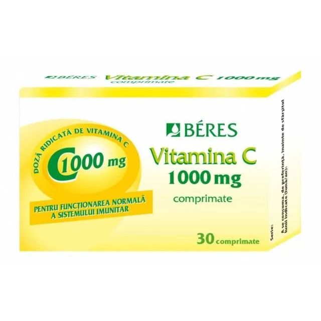 BERES VITAMINA C 1000 MG X 30 COMPRIMATE