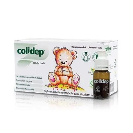 Colidep solutie, 8 monodoze anti colici