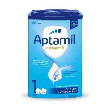 Aptamil 1, Formula de lapte praf de inceput, 0-6 luni, 800 grame