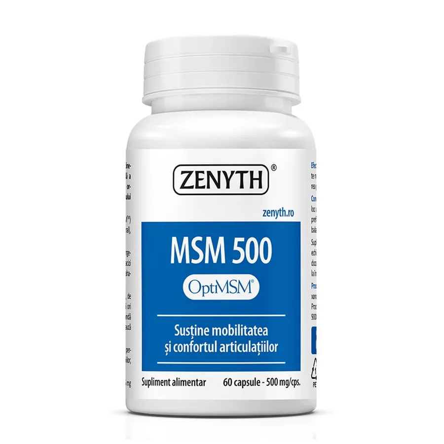 MSM, 500 mg, 60 capsule, Zenyth