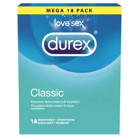 Durex Clasic prezervative, 18 bucate