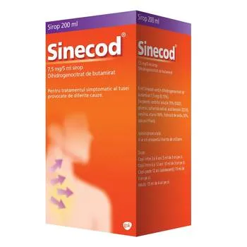 Sinecod sirop 1,5 mg/ml, 200ml, Haleon