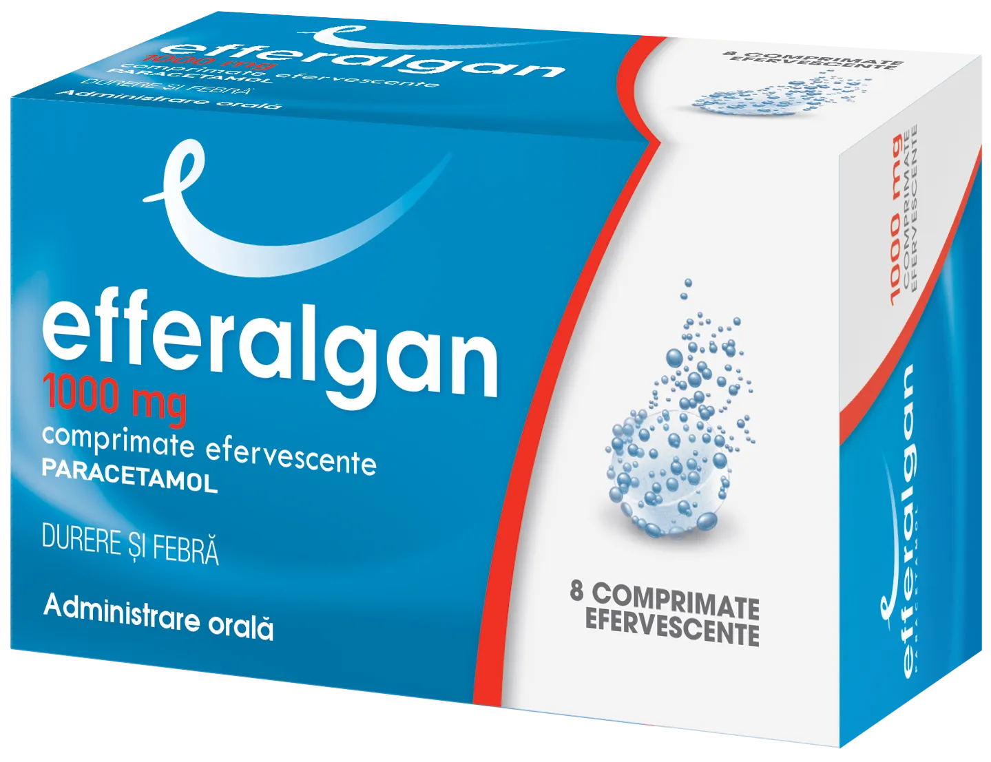 Efferalgan 1000 mg x 8 comprimate efervescente