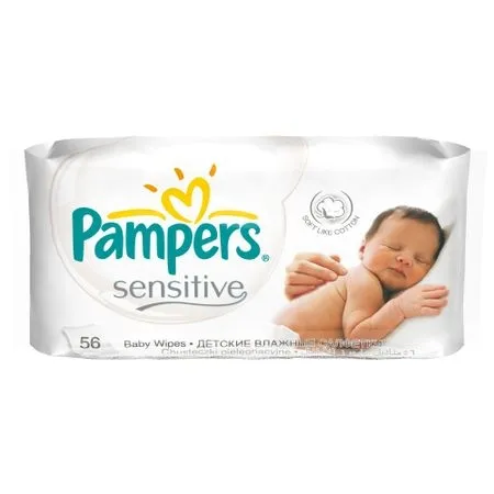 Servetele umede Pampers Sensitive, 56 bucati