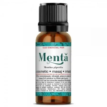 Ulei esential de Menta, 10 ml, Steaua Divina