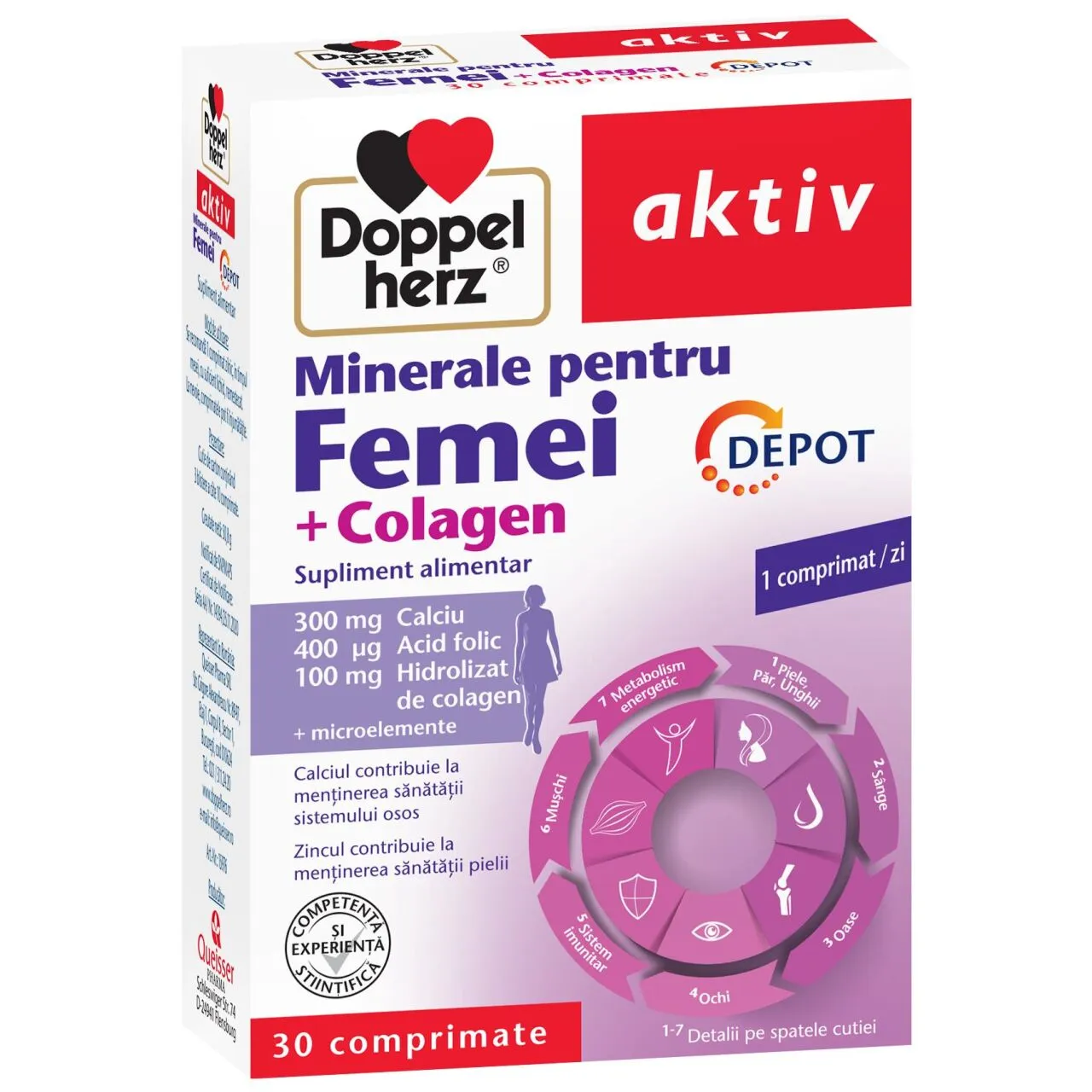 DOPPELHERZ AKTIV MINERALE PENTRU FEMEI CTX30 TBL