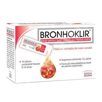 Bronhoklir Sirop Tuse Uscata 5ml x 15 plicuri